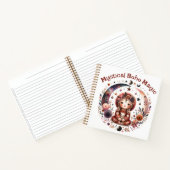 Carnet Mystique Boho Magie Texte Brown sur blanc | (Intérieur)