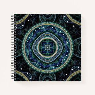 Carnet Mystique Grand Royal Julian Fractal Mandala Art