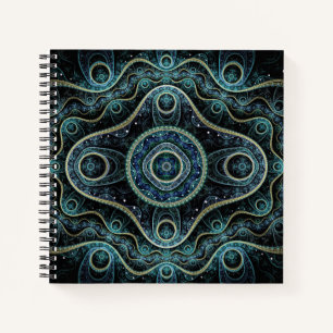 Carnet Mystique Grand Royal Julian Fractal Mandala Art