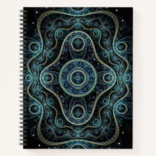 Carnet Mystique Grand Royal Julian Fractal Mandala Art