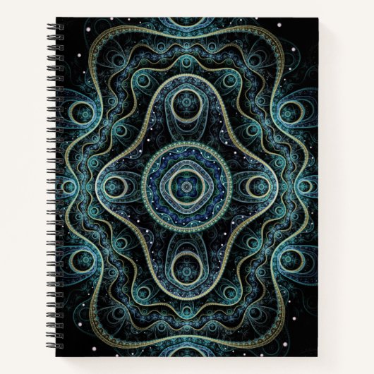 Carnet Mystique Grand Royal Julian Fractal Mandala Art (Devant)