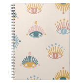 Carnet Mystique yeux sans couture motif, arrière - plan m (Devant)