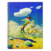 Carnet N.C. Wyeth cowboy (Devant)