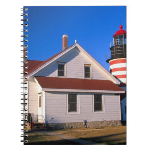 Carnet NA, États-Unis, Maine. Phare de West Quoddy près