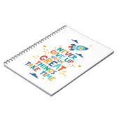 Carnet N'abandonne jamais parce que les grandes choses pr (Côté gauche)