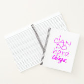 Carnet N'Abandonne Pas Je Peux Faire Des Choses Dures (Intérieur)