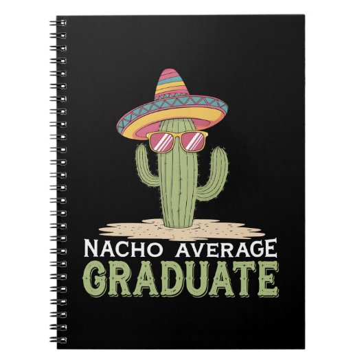 Carnet Nacho Moyenne Graduate Cactus Graduation Mexicaine (Devant)
