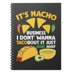Carnet Nacho Taco Guacamole Dip Restauration rapide Cinco