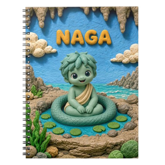 Carnet Naga Bébé Mignon, Mythique (Devant)