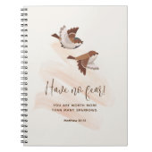 Carnet N'Ai Pas Peur Petit Bruant, Matthieu 10:31 | JW (Devant)