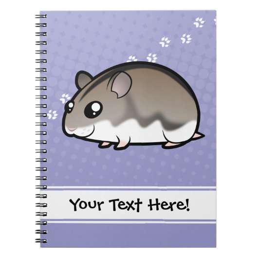 Carnet Nain de dessin animé Hamster (Devant)