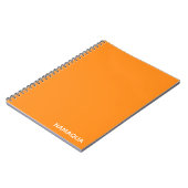Carnet Namaqua orange nom de la couleur (Côté gauche)