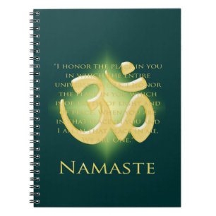 Carnet Namaste avec symbole Om