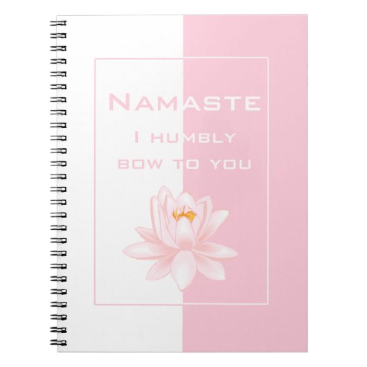 Carnet Namaste avec symbole Om (Devant)