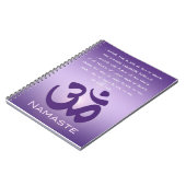 Carnet Namaste avec symbole Om (Côté gauche)