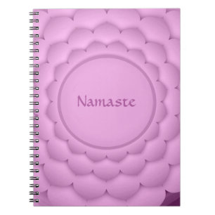Carnet Namaste Citation Violet Couronne Chakra Chi Spirit