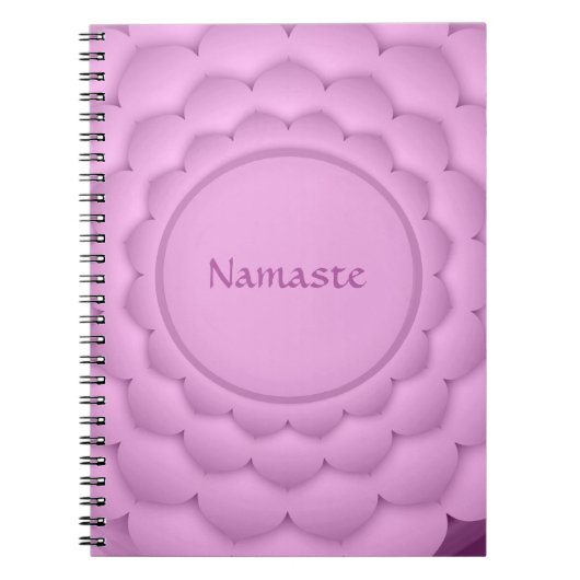Carnet Namaste Citation Violet Couronne Chakra Chi Spirit (Devant)