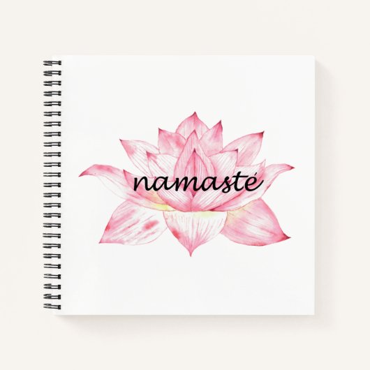 Carnet Namaste, Lotus Flower rose (Devant)