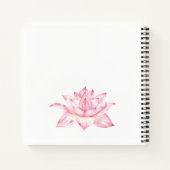 Carnet Namaste, Lotus Flower rose (Dos)