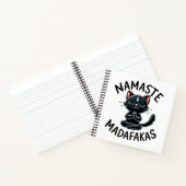 Carnet "Namaste Madafakas" Drôle Amoureux des chats (Intérieur)