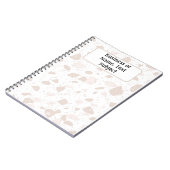 Carnet Name. Chips en marbre de la Terre Terrazzo Motif, (Côté gauche)