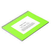 Carnet Name reaction Note (Côté gauche)