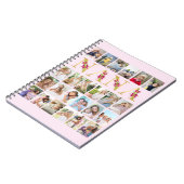 Carnet Nana Gold Floral Letters 24 Vertical Photo Collage (Côté gauche)