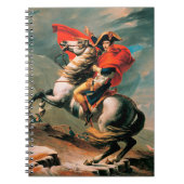 Carnet Napoléon Traversant les Alpes, célèbre peinture, (Devant)