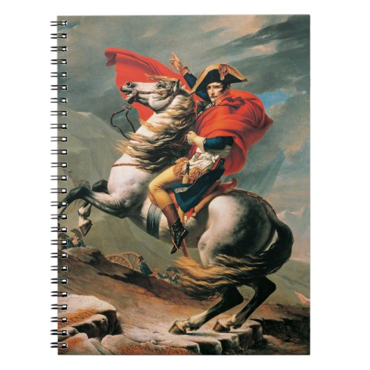 Carnet Napoléon Traversant les Alpes, célèbre peinture, (Devant)