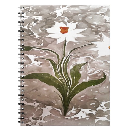 Carnet Narcisse Sur Marbre (Devant)