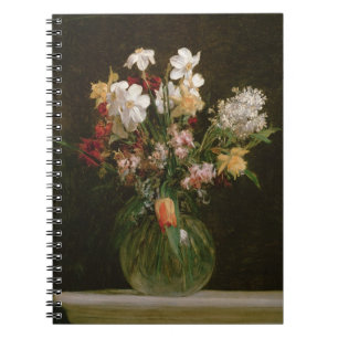 Carnet Narcisses Blancs, Jacinthes et Tulipes, 1864