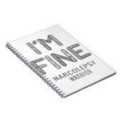 Carnet Narcolepsy Warrior - JE SUIS FIER (Côté Droit)