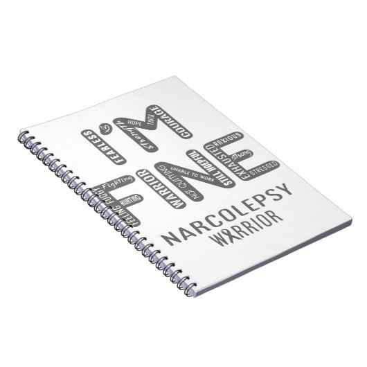 Carnet Narcolepsy Warrior - JE SUIS FIER (Côté Droit)