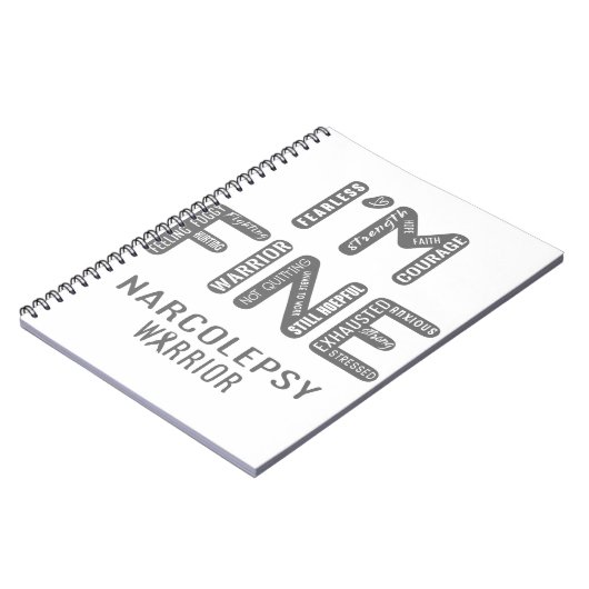 Carnet Narcolepsy Warrior - JE SUIS FIER (Côté gauche)