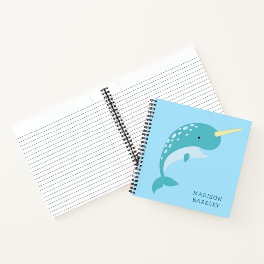 Carnet Narwal Enfant Baleine Mignon (Intérieur)