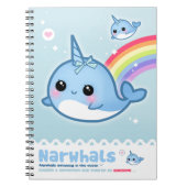 Carnet Narwhals de Kawaii (Devant)