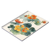 Carnet Nasturtium - Watercolor flowers (Côté gauche)