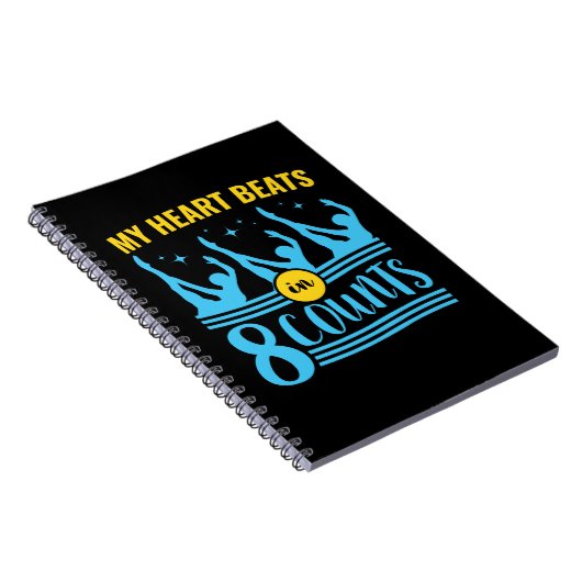 Carnet Natation synchronisée Mon coeur bat en 8 nombres (Côté Droit)