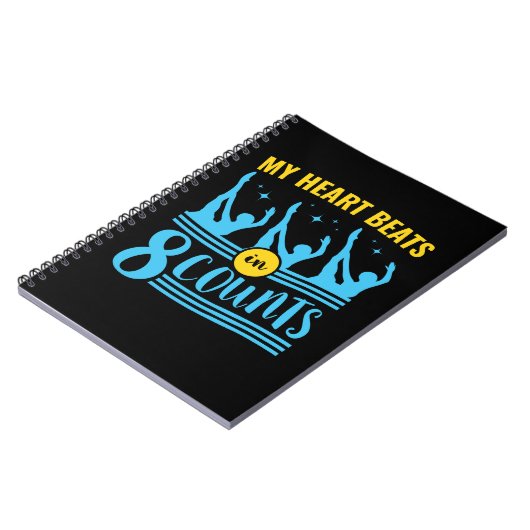 Carnet Natation synchronisée Mon coeur bat en 8 nombres (Côté gauche)