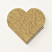 Carnet Natural Handmade Paper Texture in Warm Beige (Dos)