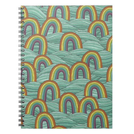 Carnet Nature arc-en-ciel : Composition Vintage dessinée (Devant)