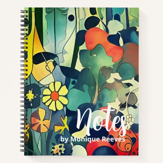 Carnet Nature colorée (Devant)