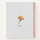 Carnet Nature et fleurs mignonnes Monogramme l Rose (Dos)