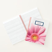 Carnet Nature et fleurs mignonnes Monogramme l Rose (Intérieur)