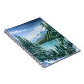 Carnet Nature Hiver Sky Mountain Lac Pine Trees (Côté Droit)