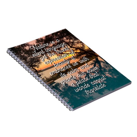 Carnet Nature is a silent language  (Côté Droit)