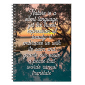 Carnet Nature is a silent language  (Devant)