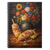 Carnet Nature morte Floral Elote | Monogramme (Devant)