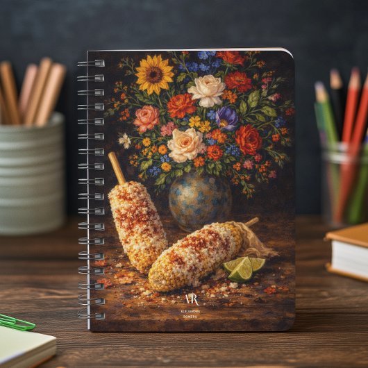Carnet Nature morte Floral Elote | Monogramme