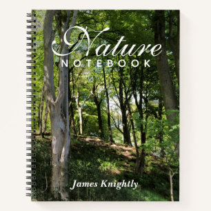 Carnet naturel avec nom du propriétaire